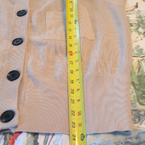 Heyday Beige Cardigan with Black Buttons - Picture 7 of 8